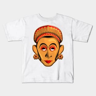 Sri Lankan traditional face masks design Kids T-Shirt